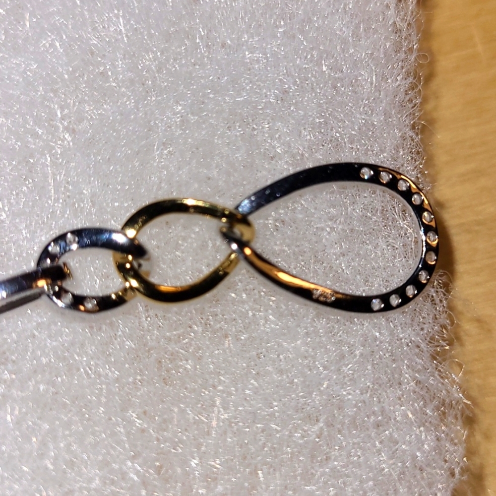 New Two-Tone Interlocking Set, Sterling Silver---… - image 5